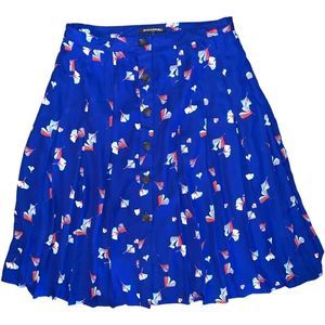 Banana Republic, Red White & Blue Flowy Skirt, Size 6 Petite, Cape Cod Nantucket